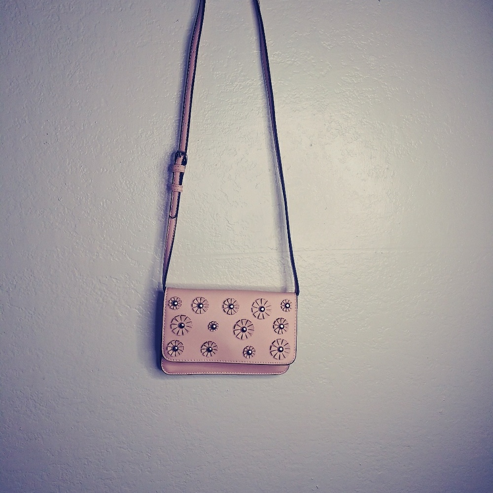 Pink crossbody purse